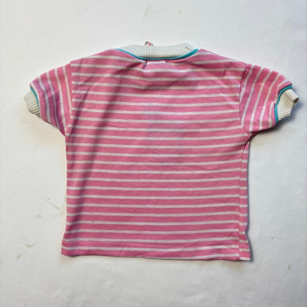 Vintage Flower Striped Tee 12-18 months - Picture 6 of 6